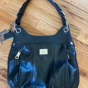 Grace Adele Genuine Black Leather Purse